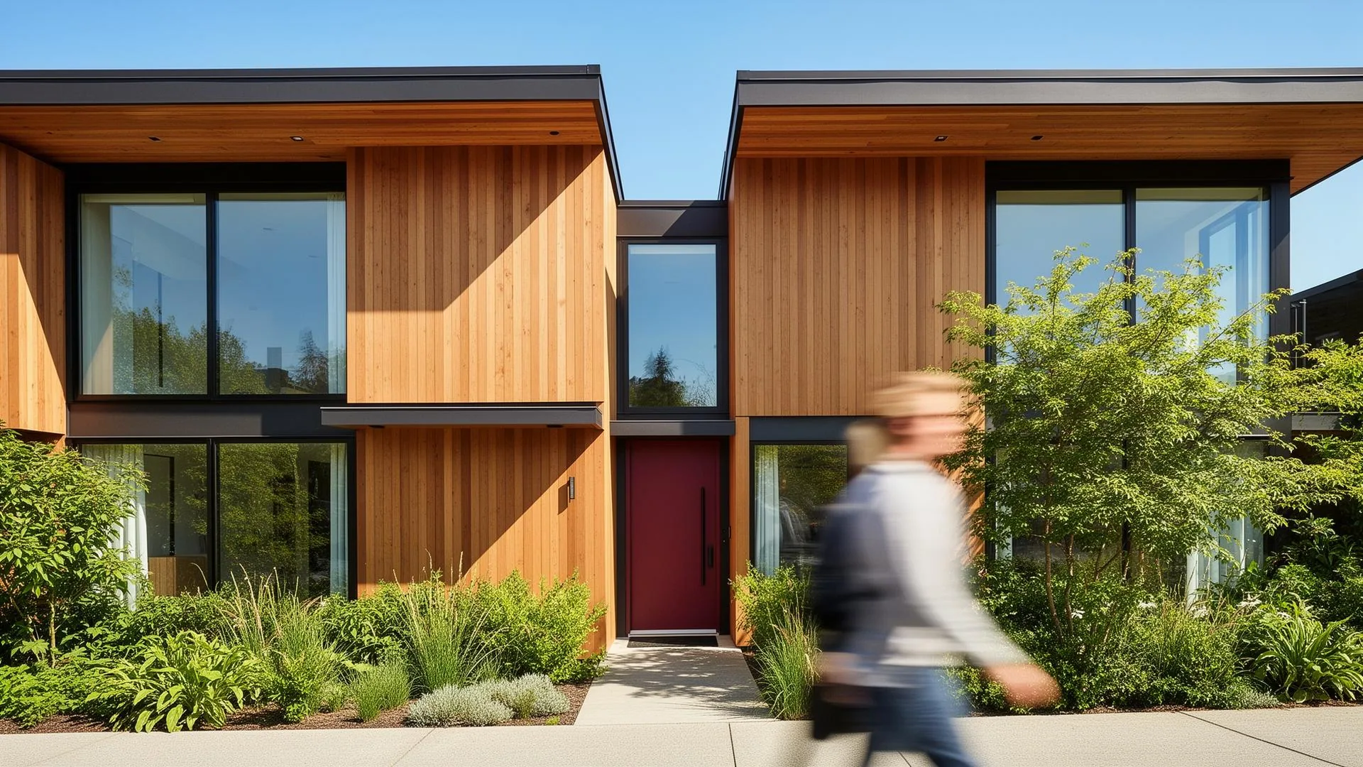 A serene West Side Vancouver home interior bathed in warm afternoon light